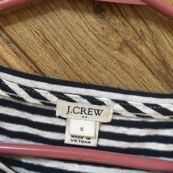 J. Crew Tie Front Striped Tank Top Small - Picture 3 of 5